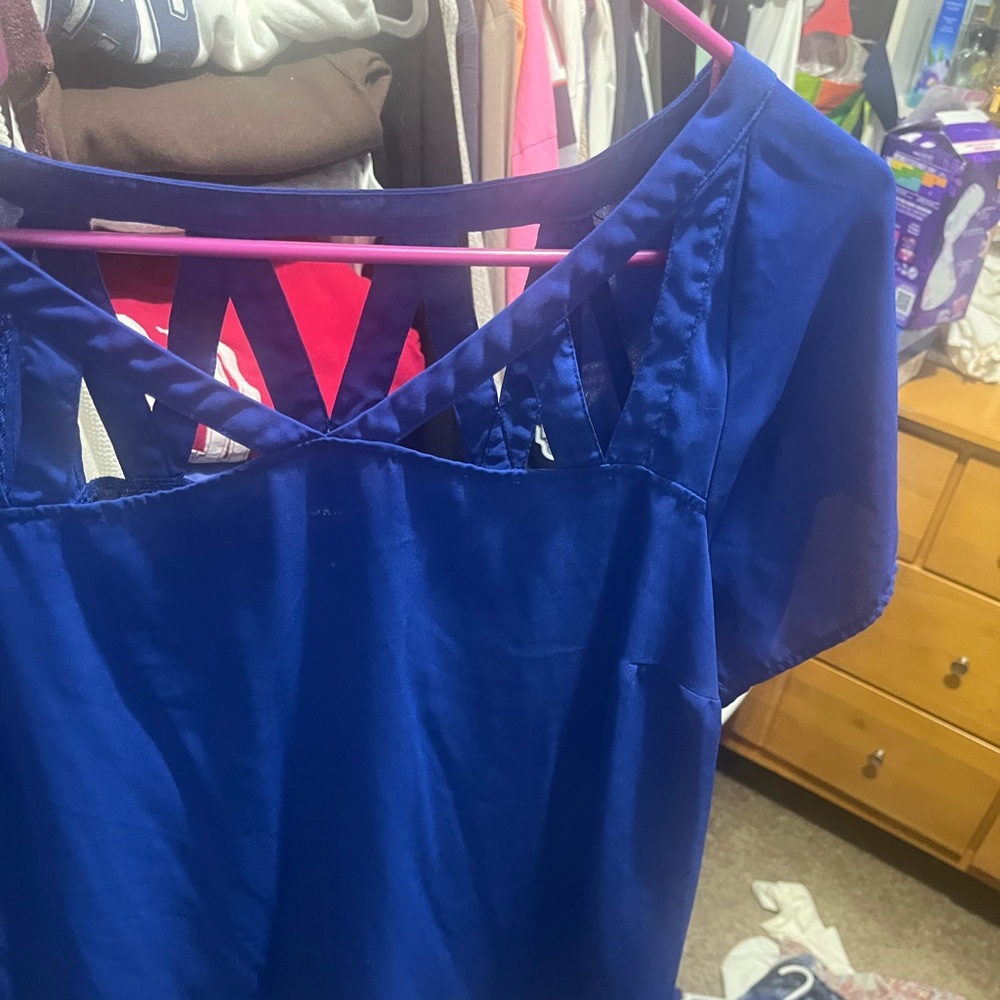 blue blouse